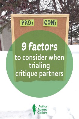 9 factors to consider when trialing critique partners